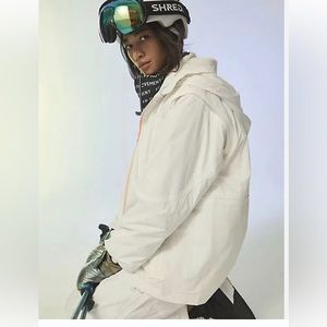 NWT $498 Free People FP Movement Shred It 5-in-1 One ski Jacket White sz S